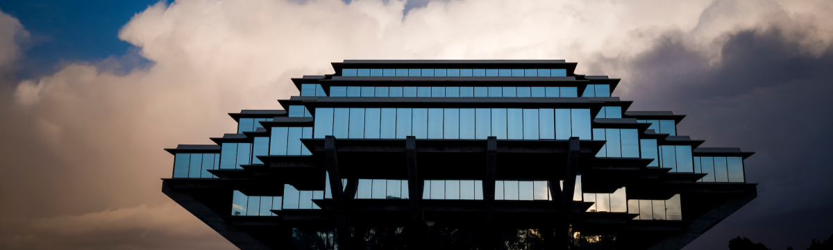 Geisel Library at night